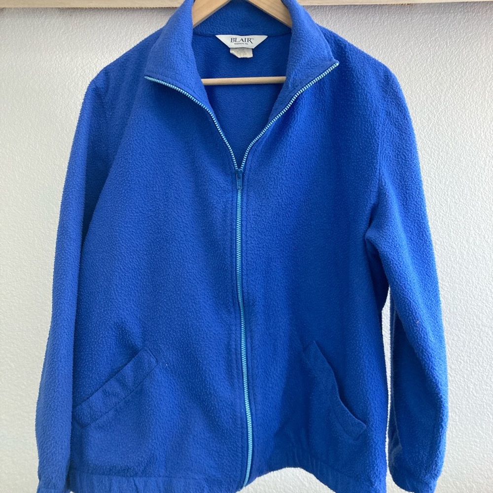 Vintage Collared thin fleece zip up